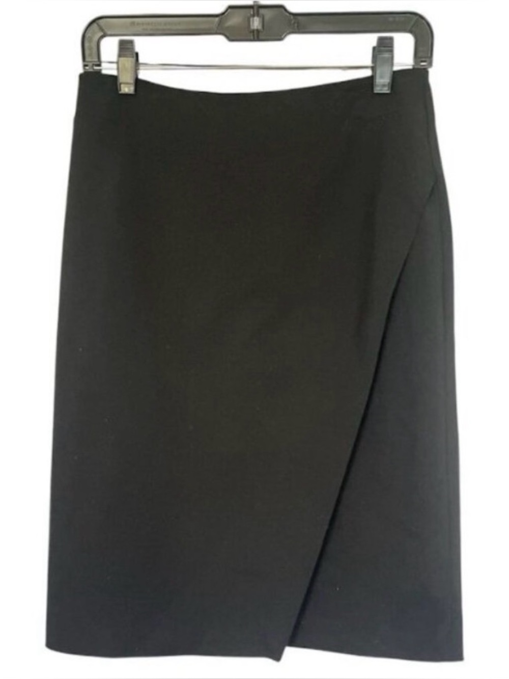 Alex Marie Faux Wrap Black Pencil Skirt - Women's Size 18